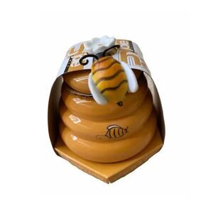 2 for $30 Joie Honey Jar  & Ceramic Bee Stir and Honey Jar  BPA Free
